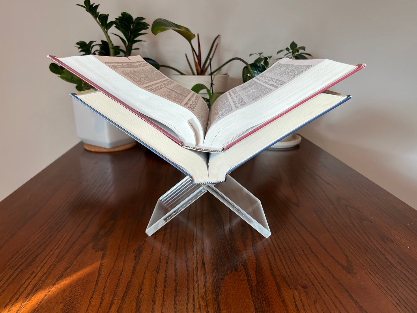 Acrylic Book Stand - Display stand, Open Book Display – Close To Home  Engravings